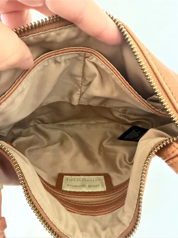 Anthropologie Crescent Leather Shoulder Bag in Brown - Image 7