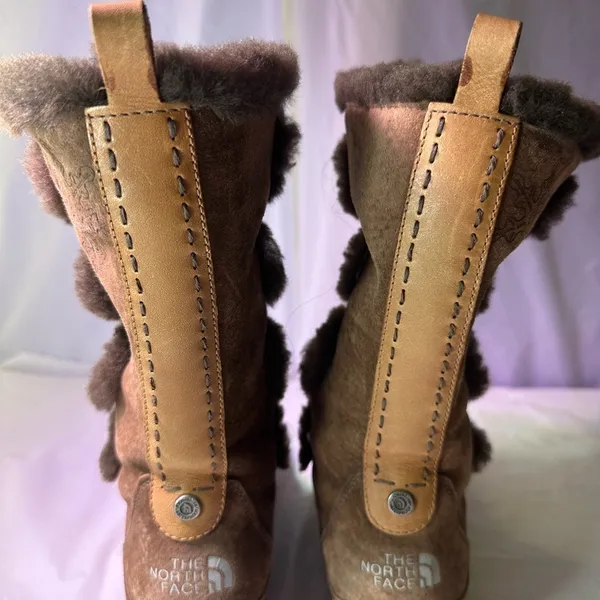 The North Face Dark Brown Fur-Lined Winter Boots - Image 11