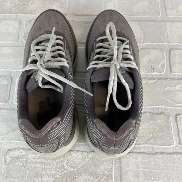 Brooks Addiction Walker Suede‎ Sneaker Shoes Womens 8 Shark Alloy Oyster Lace Up - Image 5