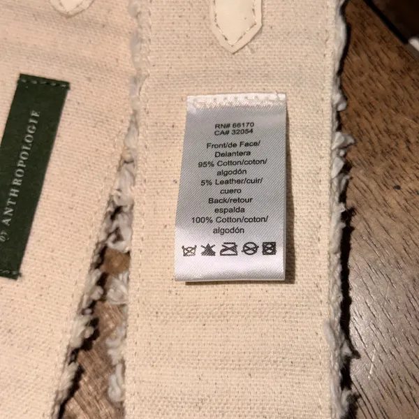 Anthropologie Sherpa Boucle Detachable Bag Strap Cream Texture Purse Replacement - Image 6