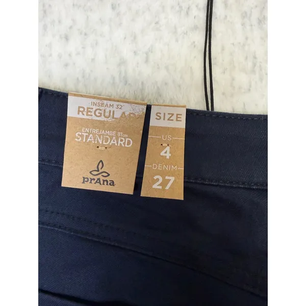 Prana Kayla High Rise Jean Indie Blue Organic Stretch Denim Size 4 Regular 32in. - Image 3