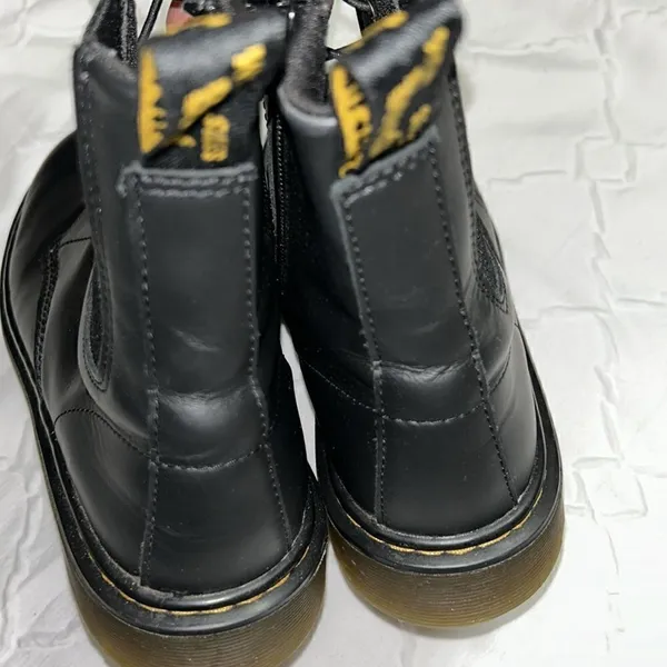 Dr Martens Black Lace Up Combat Boots(Size 5) - Image 6