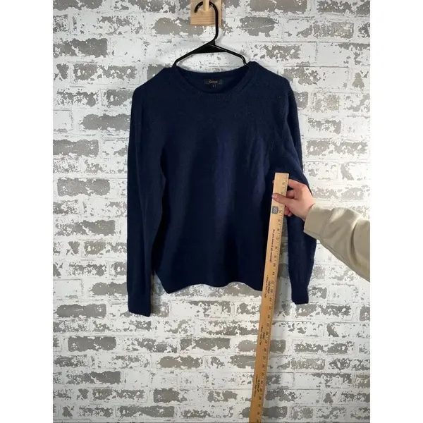 Quince | women cashmere navy blue crewneck sweater - Image 6