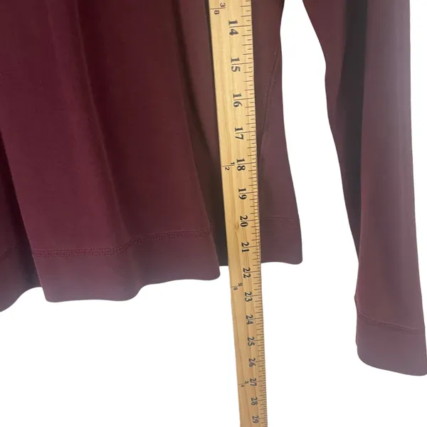 Patagonia Women's Size Small‎ Burgundy Red Long Sleeve Crewneck Sweater - Image 7