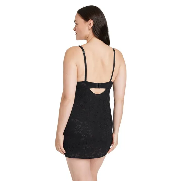 Auden Womens Allover Lace Bodycon Lingerie Dress 90189040 Black S - Image 9