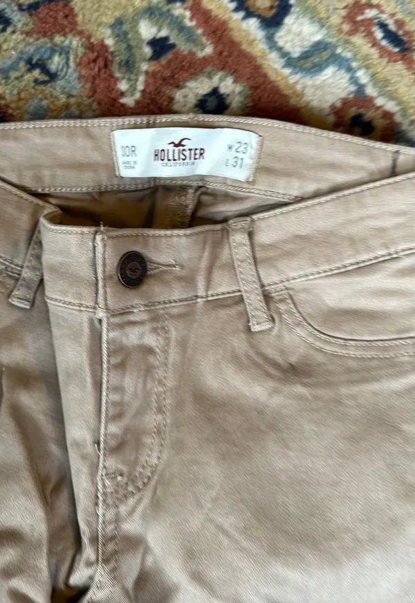 Hollister 00r Super Skinny Tan Jeans - Image 3