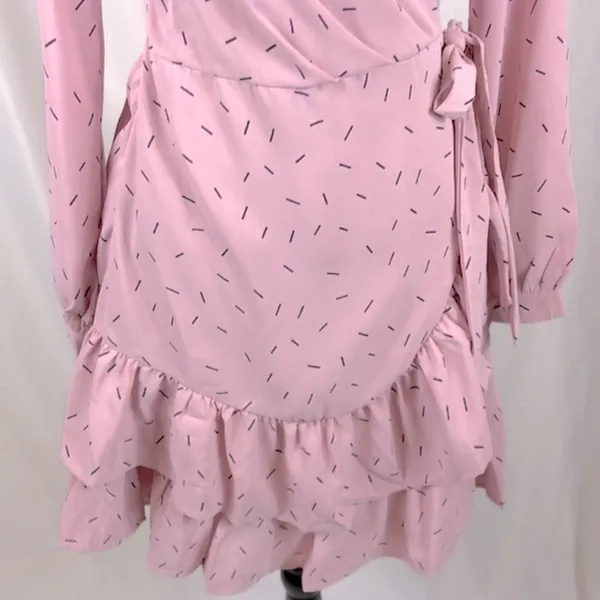 Petalroz dress faux wrap dusty rose & black Size S NWT Price is Firm - Image 3