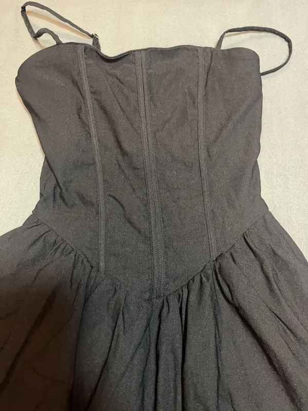 Julia by Love J Black Corset Style Mini Dress Size S - Image 4
