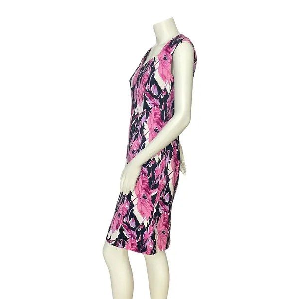 Talbots Sheath Dress Floral Print Size 4 Colorful Professional Office Garden - Image 3