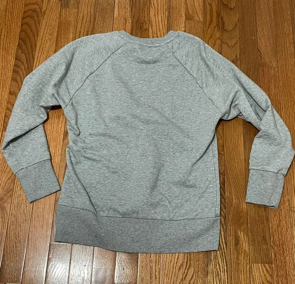 Nike New Gray And White Crew Neck Fri-Fit Sweatshirt XS - Image 5