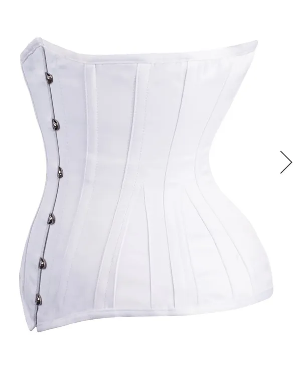 CorsetStory LONG WHITE UNDERBUST CORSET WAIST TAMING - Image 3