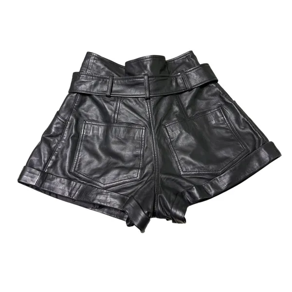 Marissa Webb Dixon Paper Bag Lamb's Leather Short size 2 - Image 5