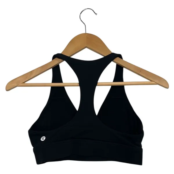 Lululemon Sweet Awakenings Sports Bra Womens 6 Black Athletic Yoga Running - Image 2