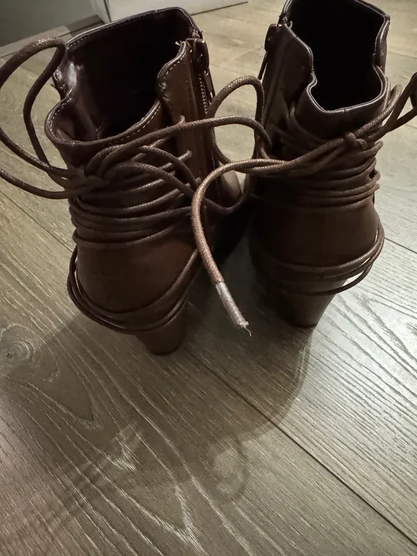 Brown Booties Size 6.5 - Image 3