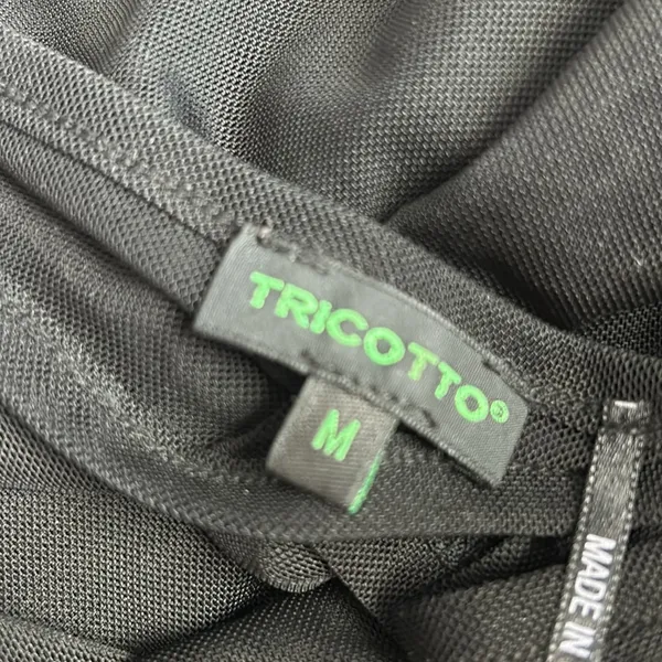TRICOTTO black mesh top Size M - Image 5