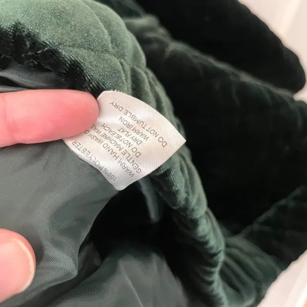 I.AM.GIA Contraband Quilted Velour Puffer L Green Oversized Bomber - Image 5