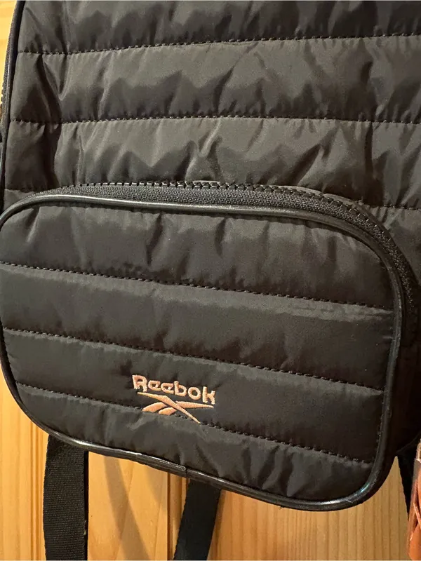 Reebok Women's Luna Quilted Mini Backpack with a detachable coin pouch in black - Image 3