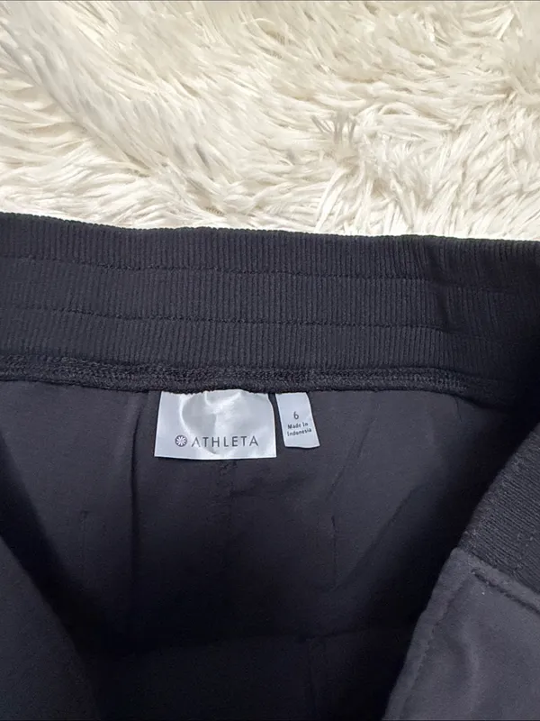 Athleta Black Athletic Zip-Pocket Shorts - Image 2