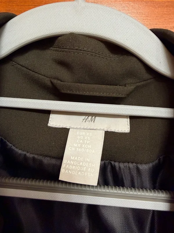 H&M Olive Green Blazer - Image 2