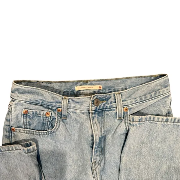 Levi’s Low Pro straight light was Blue denim sz 26 classic Women's Jeans - Image 4