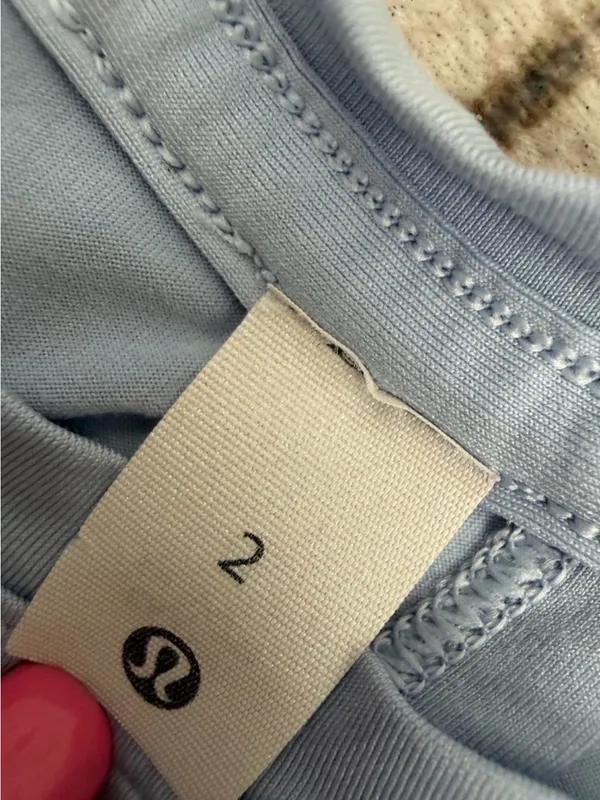lululemon athletica Pale Blue Tie-Back Racer Tank - Image 3