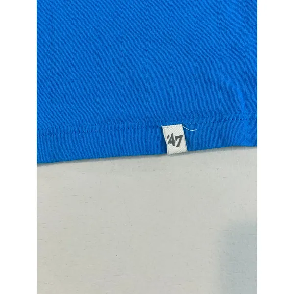 47 Brand Womens Carolina Panthers Blue Cotton Tee Shirt Size S - Image 3