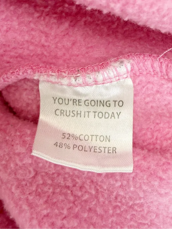 Yllw The Label I Told My Mom About You Oversized Sweatshirt Pink - Image 12