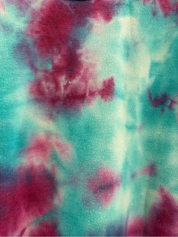 Aviator Nation AV Crewneck Sweatshirt Tie Dye Pullover Pink Blue size small - Image 4