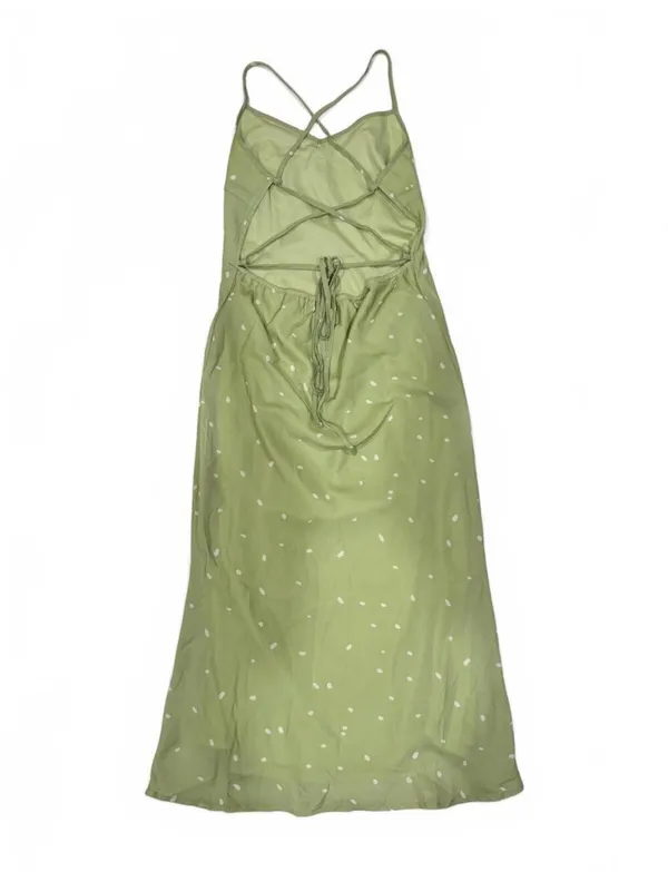 Princess Polly Sage Green Dot Slip Midi Dress - Image 5