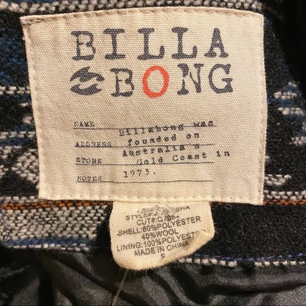 BILLABONG‎ Women's Small Aztec Multicolor Tapestry Print Fall Autumn Jacket - Image 6