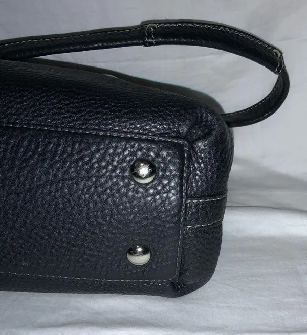 Coach Penelope M0949 F14686 Black Pebble Leather Vintage Satchel Purse - Image 4