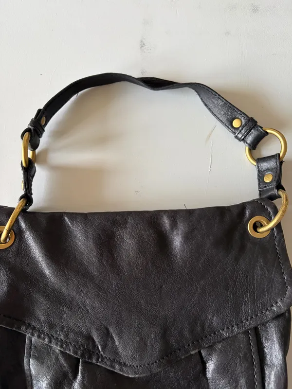 Fossil Purse Shoulder Bag Black Leather - Image 3