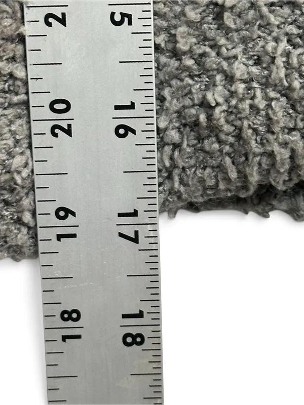 SKIMS Gray Cozy Knit Wrap Crop Top Long Sleeve Tie Waist L/XL - Image 8