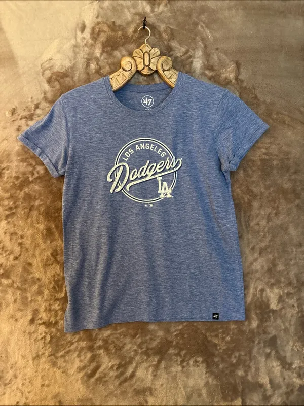 47 Brand Los Angeles Dodgers Women’s Size M Blue Short Sleeve Tee - Image 6
