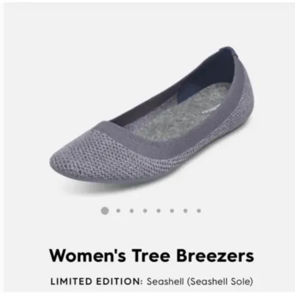 Allbirds Rare Seashell Tree Breezer Comfy Flats Size 10 - Image 2