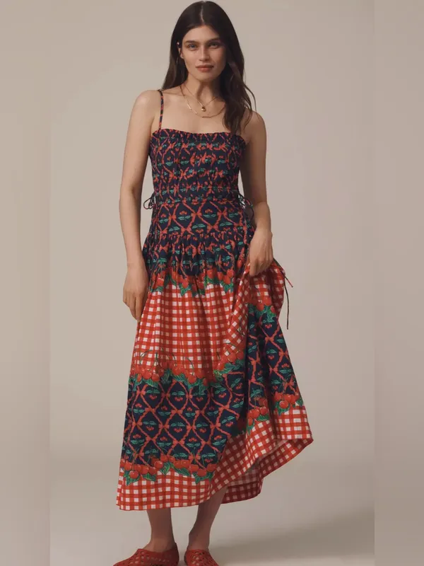 Damson Madder Kelia Midi Dress 4 - Image 5