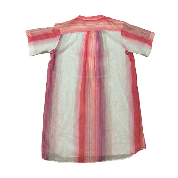Lemlem‎ pink striped tunic swim cover sz large - Image 2