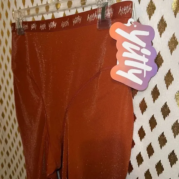 NWT YITTY Spotlight Shaping High Waist Shorts Shimmered Baddest Brown Size XL - Image 8
