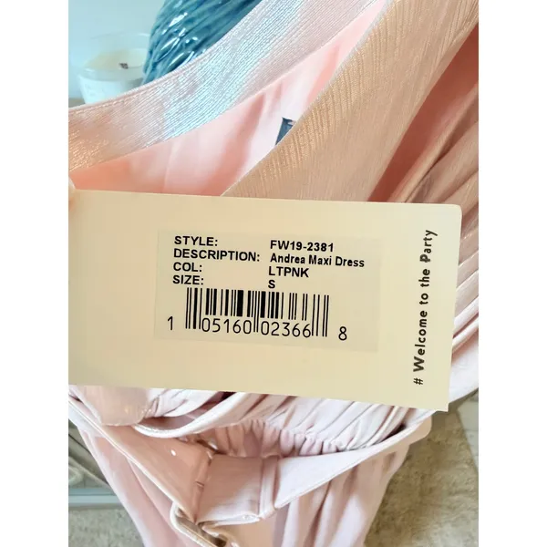 RETROFÊTE Andrea‎ Maxi Dress Womens Pink Size Small - Image 5