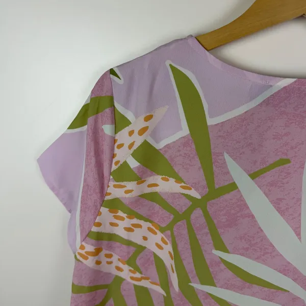 MINKPINK Palm Springs Tee Dress Small Tropical Colorful‎ Pastel Resort Vacation - Image 3