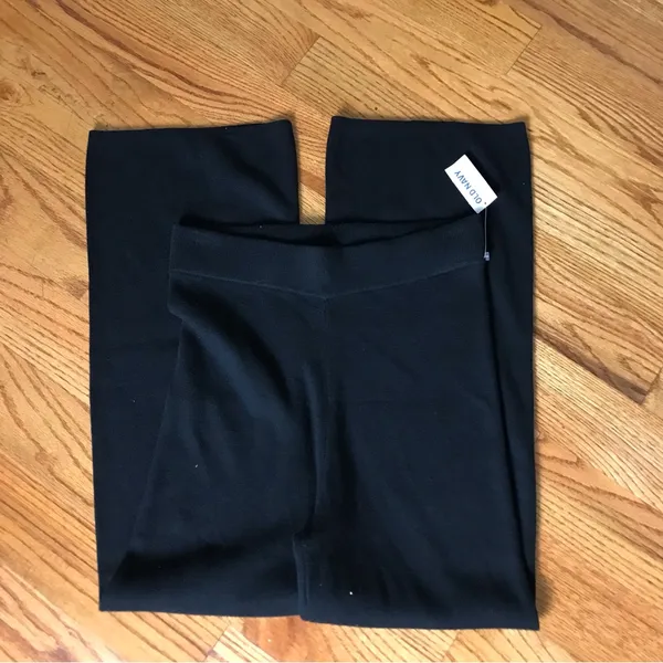 Old Navy Soft Knit Black Wide-Leg Women's Pants NWT - Image 3