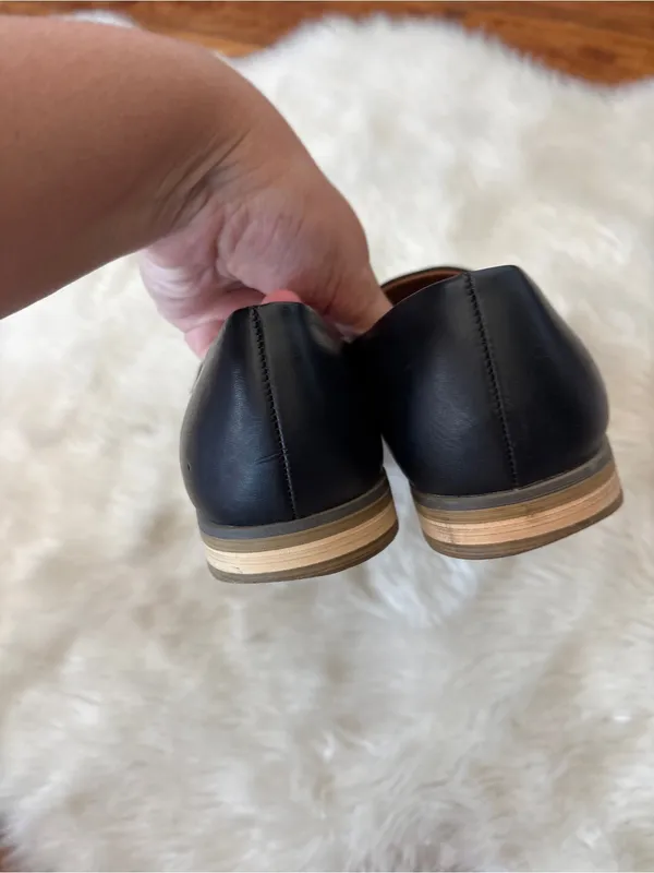 Indigo rd. Solid Black Faux Leather Loafers - Image 4