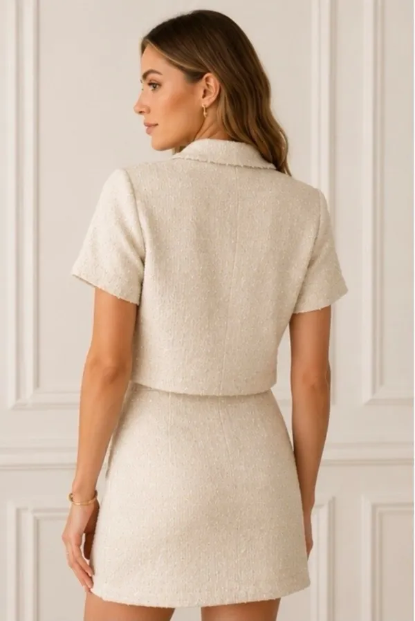 Pink Cream Tweed Set - Image 3