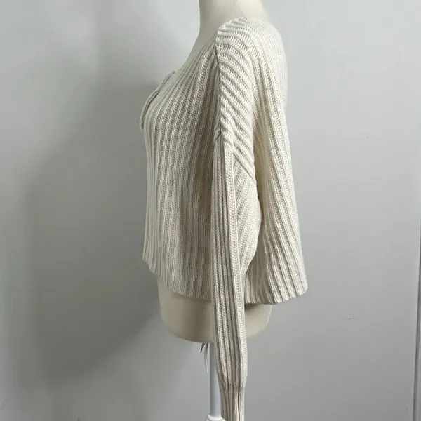 American Eagle knit oversized crop sweater.  Size XS - Image 2