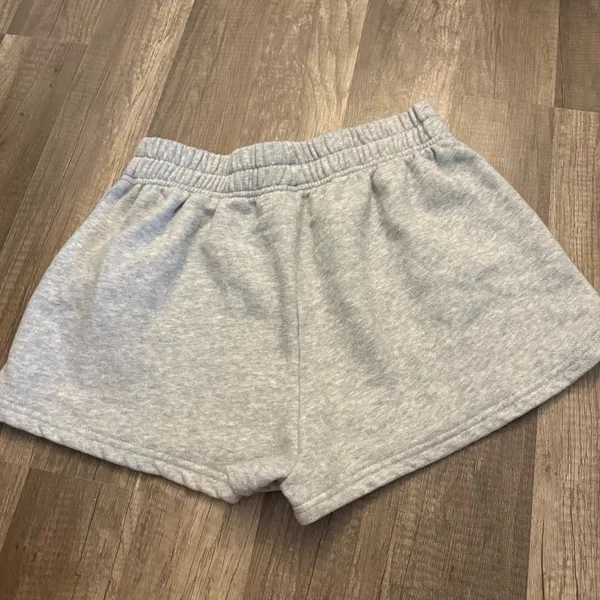 SHEIN Gray Fleece Sweat Shorts  - Image 2