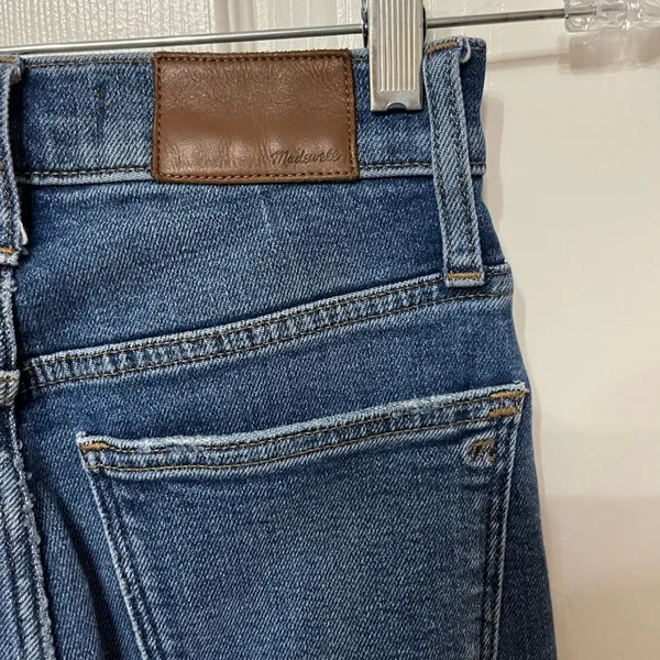 Madewell‎ Slim Demi-Boot Jeans in Enright Wash Cotton / Hemp Blend Size 23 - Image 6