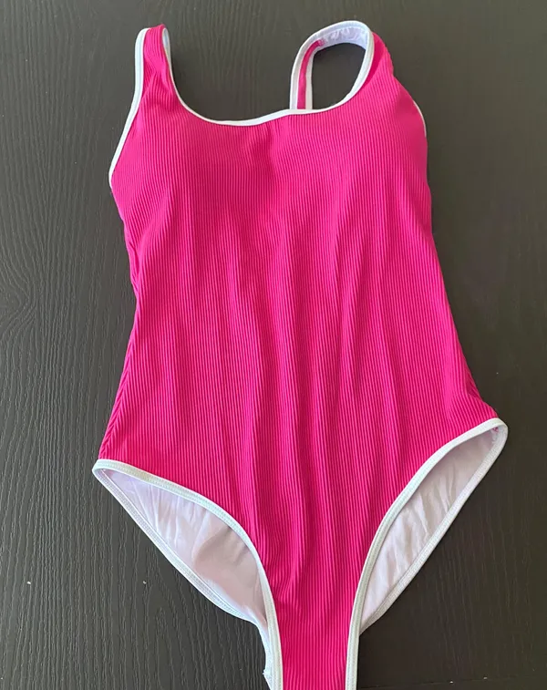 Womens One Piece Swimsuit Sporty Ribbed Slimming Cute Bathing Suit 2024 Flattering High Cut Swimming Suits - Image 8