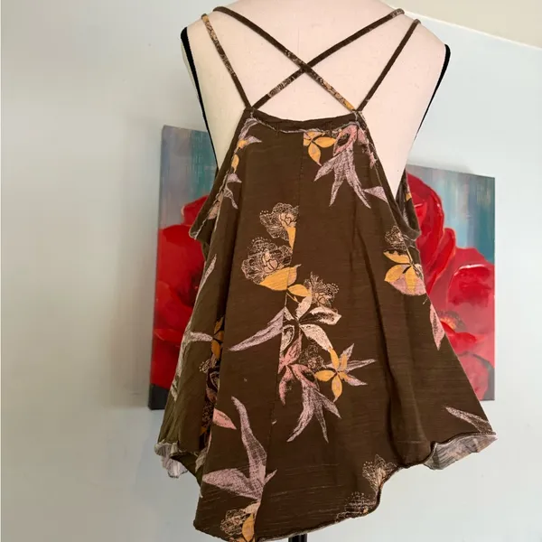 Free People We the Free Hey Girl Tank Top Army Combo Women's Size Small $58 - Image 3