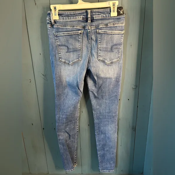 American Eagle Outfitters Light Blue Skinny Jeans | Size 4 - Image 2