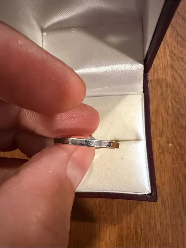 Sterling-Inspired Silver Twist Ring with Clear Center Stone Size 6 3/4 - Image 6